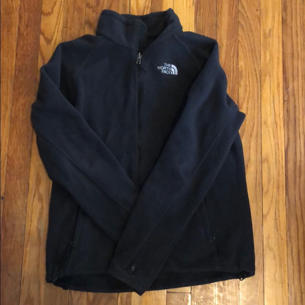 Women’s black NorthFace fleece jacket (L)